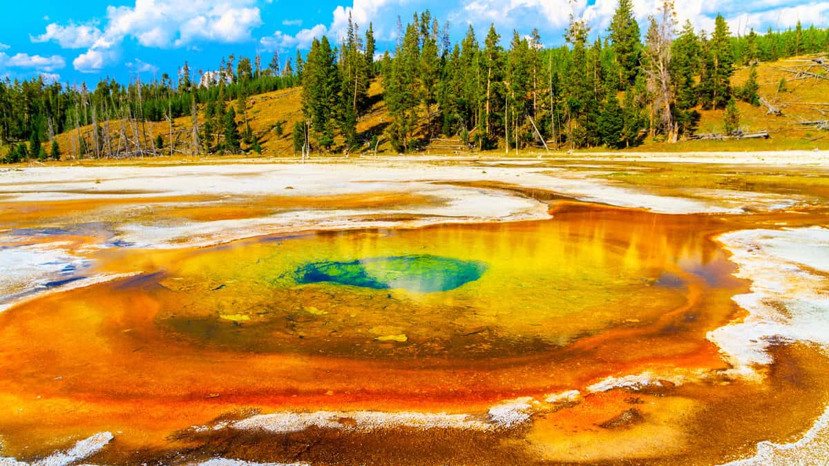 Chromatic Pool, Yellowstone National Park, Upper Geyser Basin, Wyoming