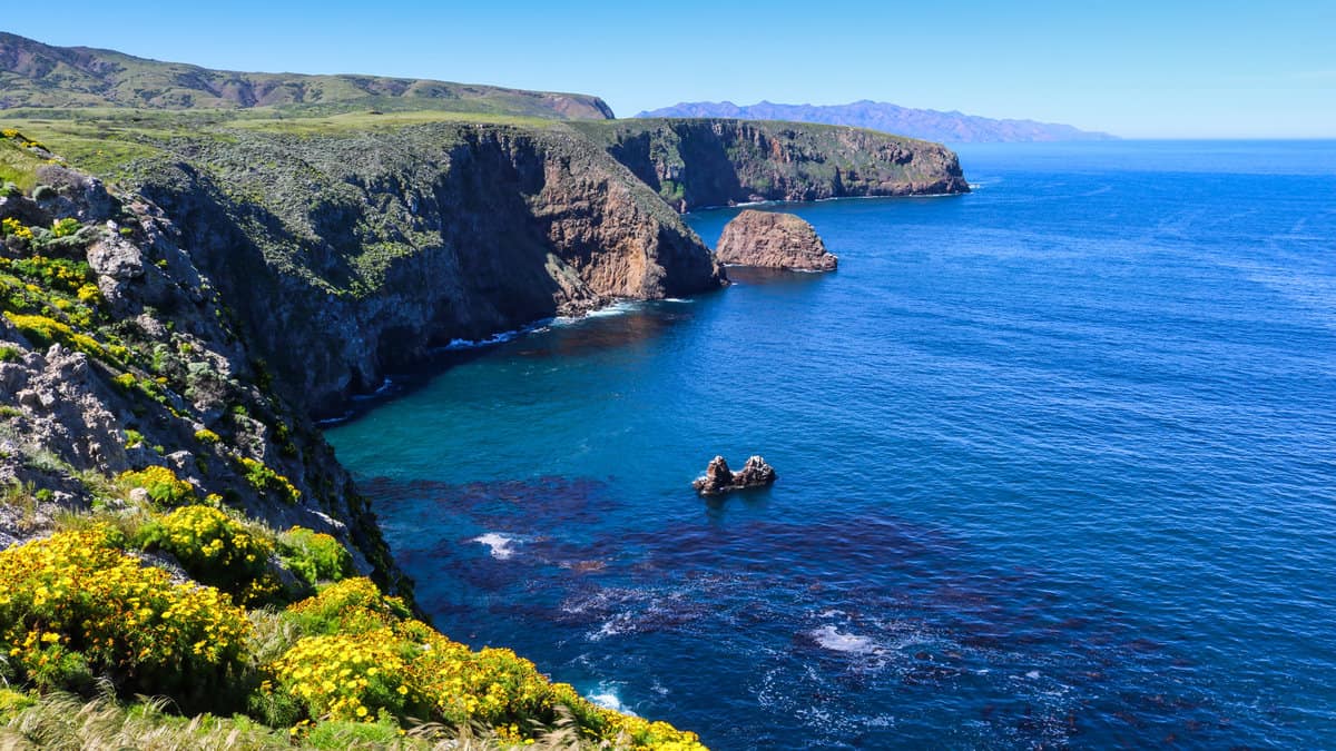 Coast of Santa Cruz Island, Channel Islands National Park