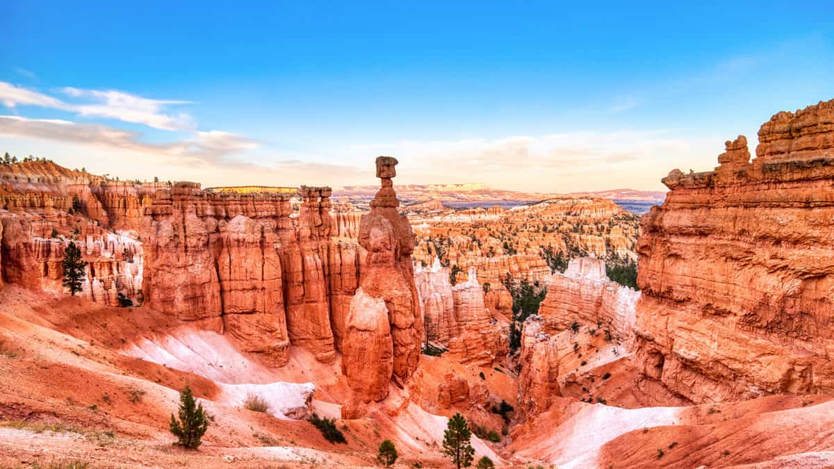 Thors Hammer in Bryce Canyon National Park during a Sunny Day, Utah, USA