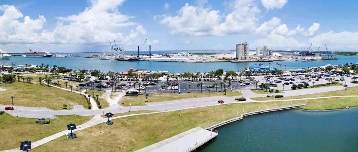 View from the Exploration Tower at Port Canaveral