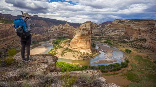 Steamboat Rock, Echo Park at Confluence of Green and Yampa Rivers, Dinosaur National Monument, Colorado 1600x900