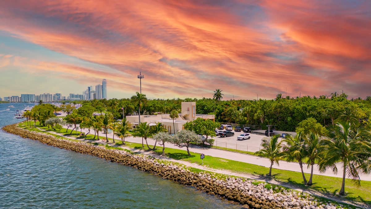 Aerial photo Haulover Beach Park Miami FL