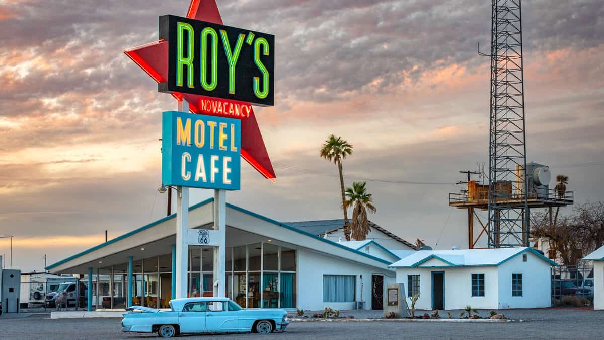 Roy's Motel and Cafe Roadside Attraction on Route 66, amboy california