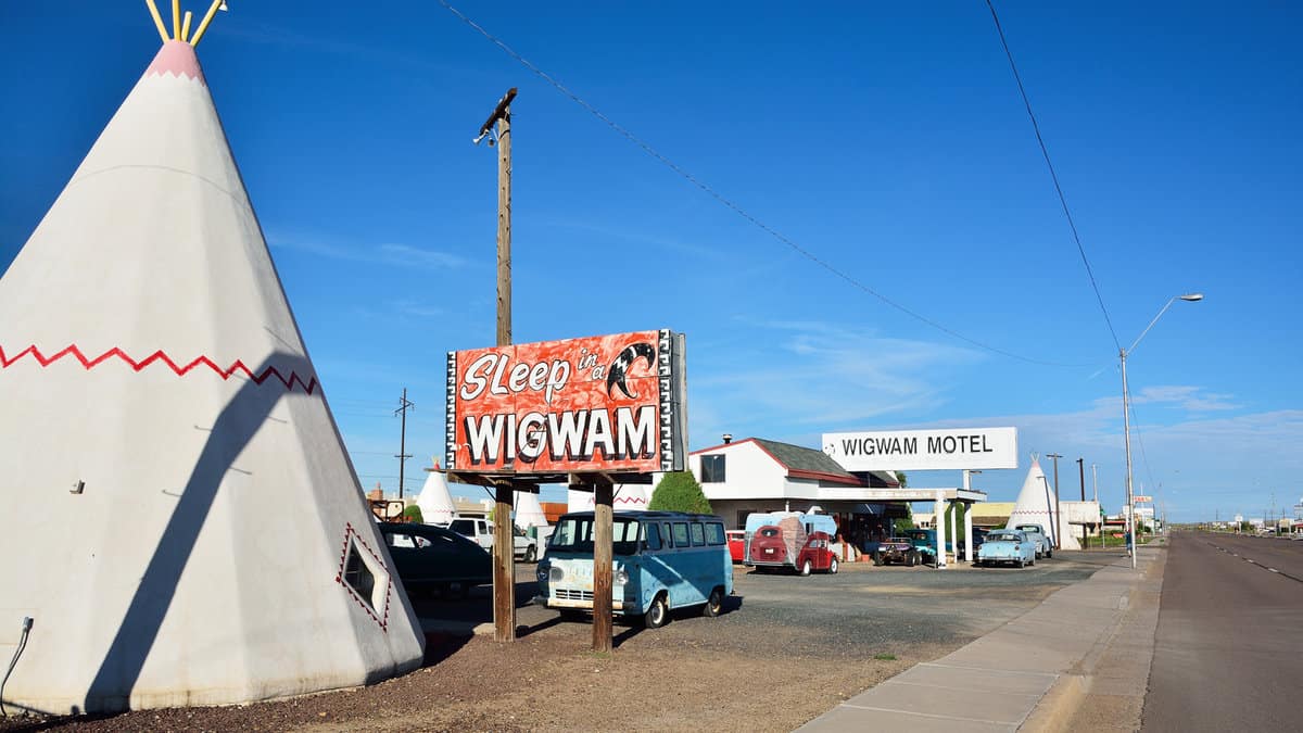 Wigwam Motel on historic route 66 in Holbrook, Arizona