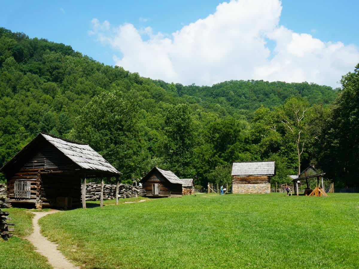 A Mountain Farm in the Great Smoky Mountains National park
