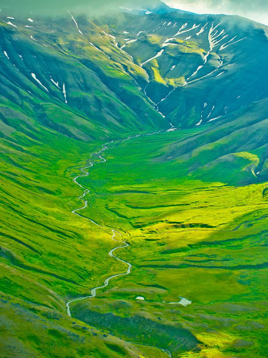 Above Katmai National Park, Alaska