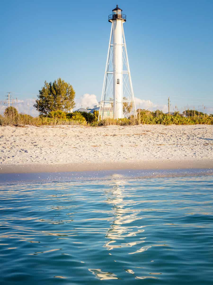 Gasparilla Island Lighthouse in Boca Grande. Boca Grande, Florida, USA.
