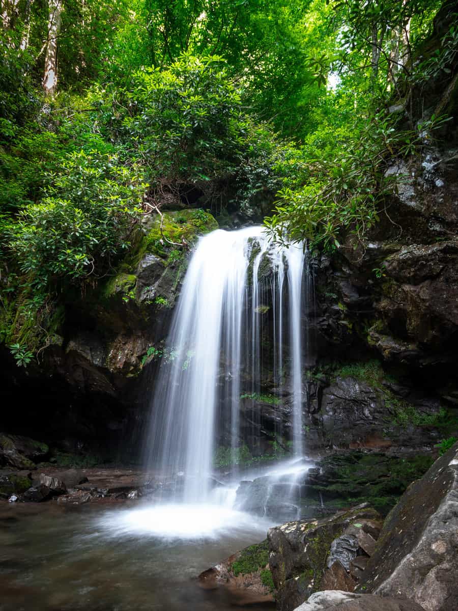 Grotto Falls in the Smoky Mountains