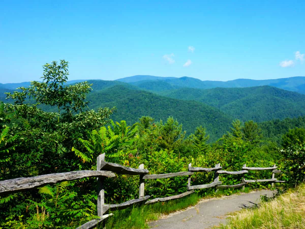 Mountain Overlook in Cataloochee Valley North Carolina