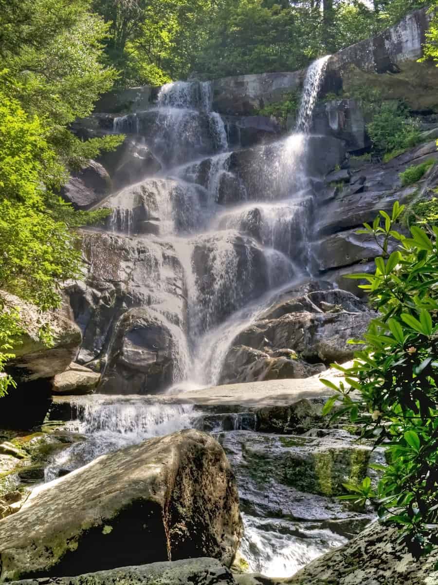Ramsey Cascades Waterfall in the Great Smokey Mountains National Park, Tennessee.