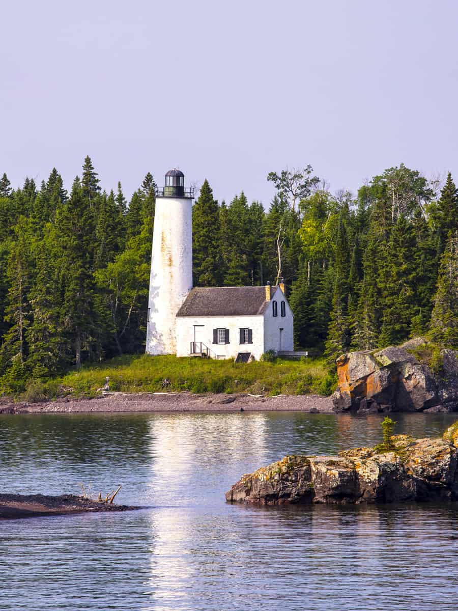 Rock Harbor Lighthouse, Isle Royale National Park, Michigan, USA