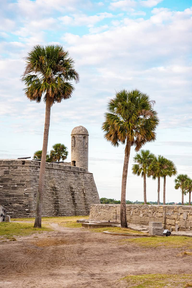 Spanish Castillo de San Marcos in St. Augustine, Florida, USA