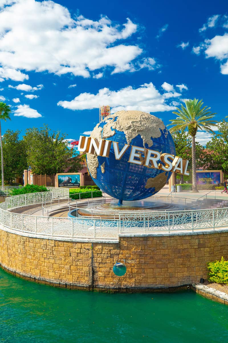 The famous Universal Globe at Universal Studios Florida theme park