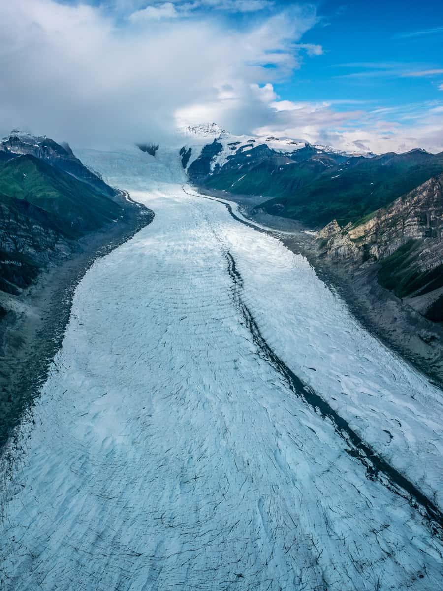 Glacier view in Wrangell-st. Elias national park, Alaska