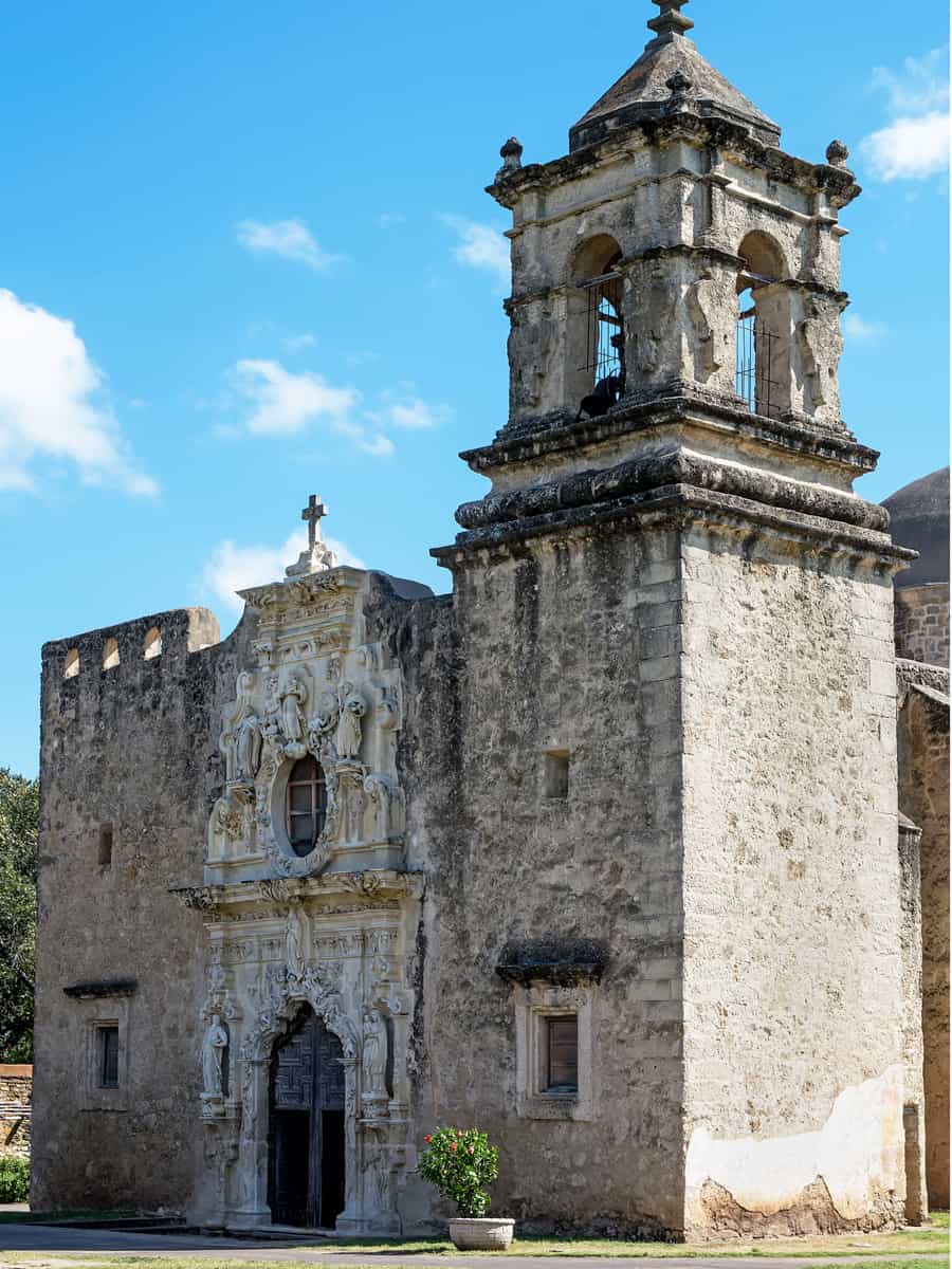 Mission San Jose, one of five Spanish frontier missions in the San Antonio Missions National Historic Park