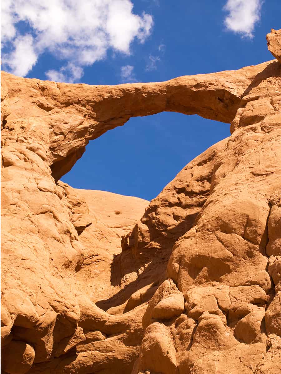 Natural arch on Kodachrome basin State park, Utah