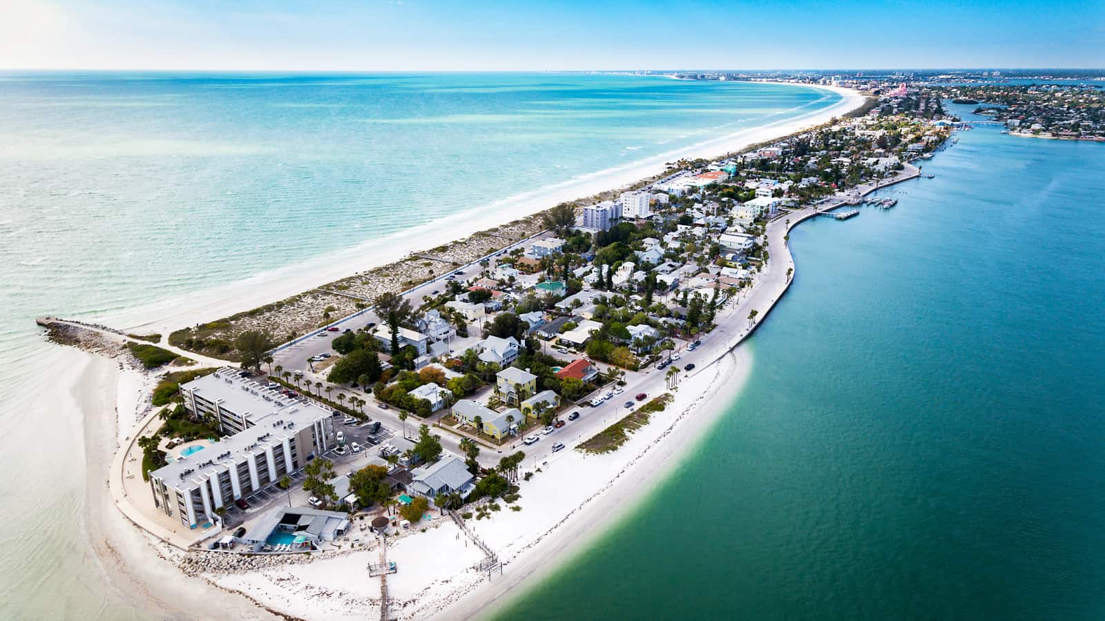 Pass A Grille Beach Florida aerial image 1600x900