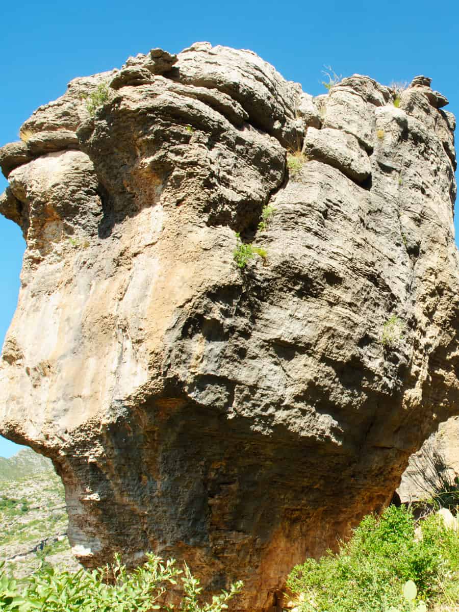 Permian Reef Trail balanced rock formation