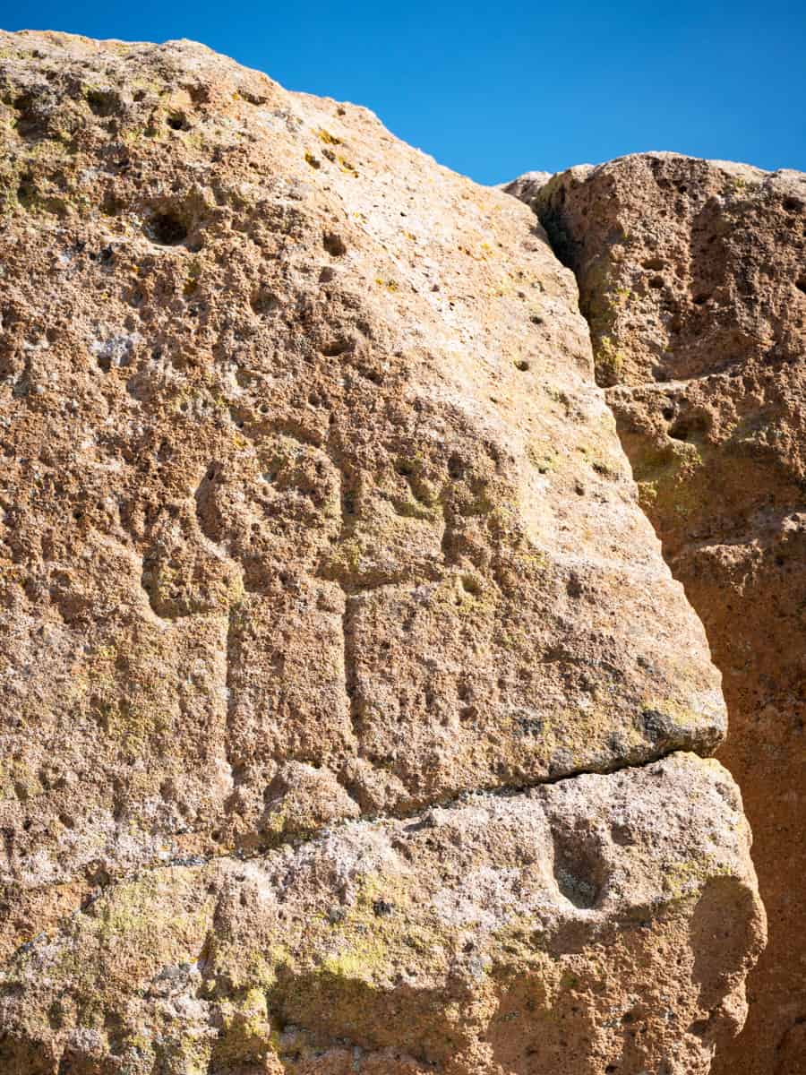 Petroglyphs at Tsankawi Trail, Bandelier National Monument, New Mexico