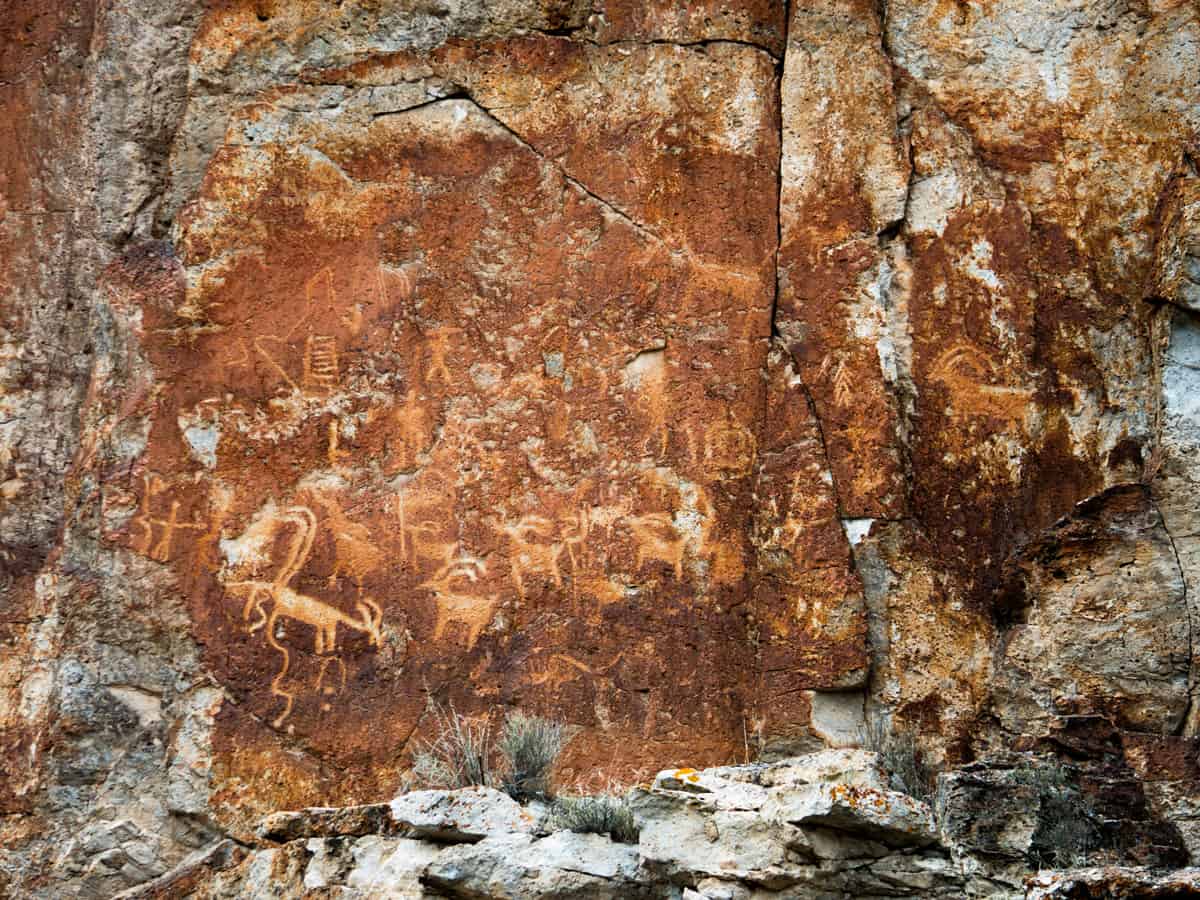 Petroglyphs in Fremont Indian State Park, Utah