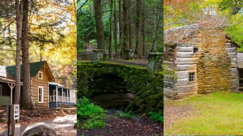 collage of Historic Hidden Gems in the Great Smokey Mountains National Park