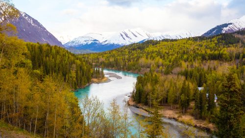 A beautiful shot of the Kenai River, Alaska 1600x900