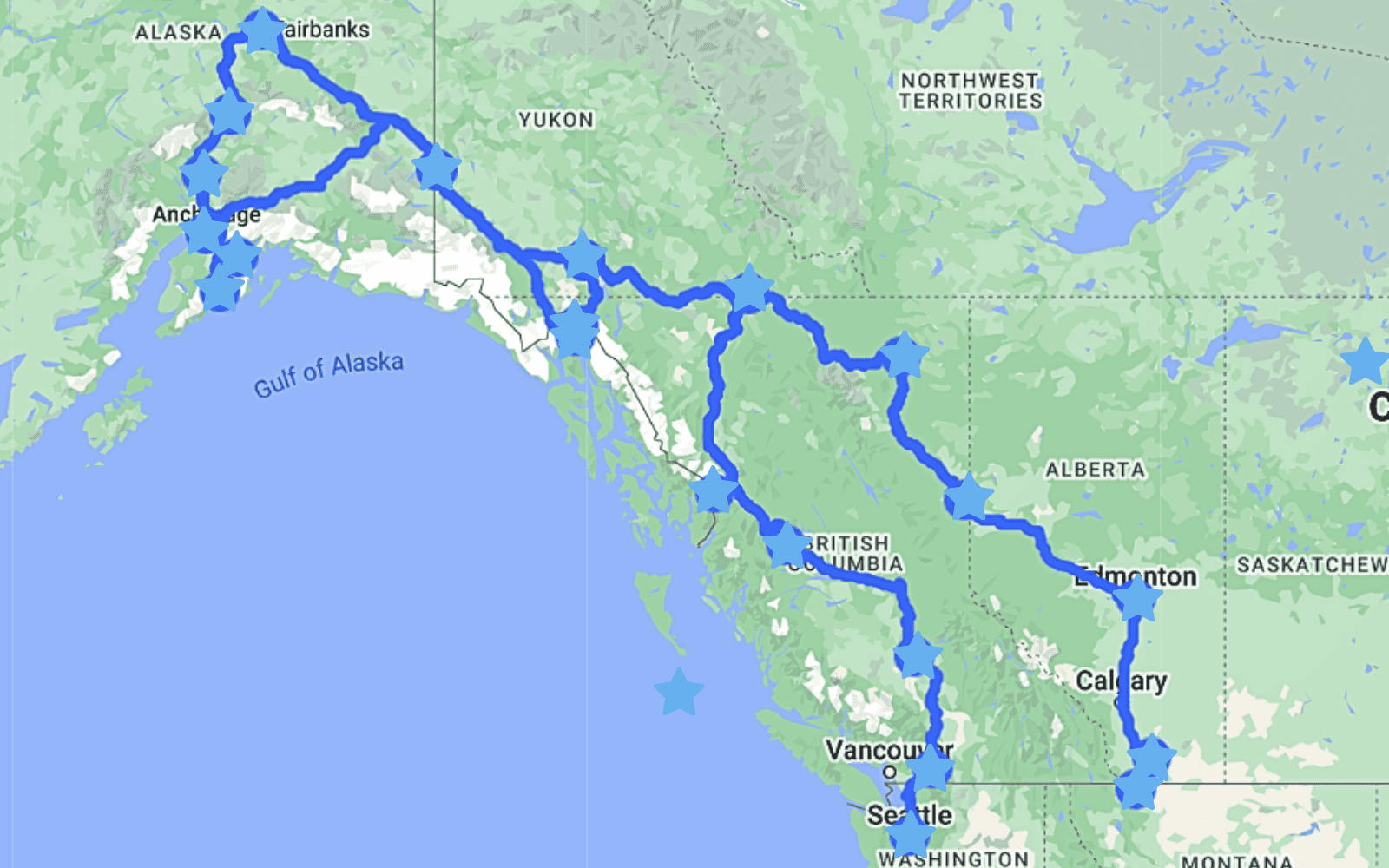 Alaska Road Trip Itinerary