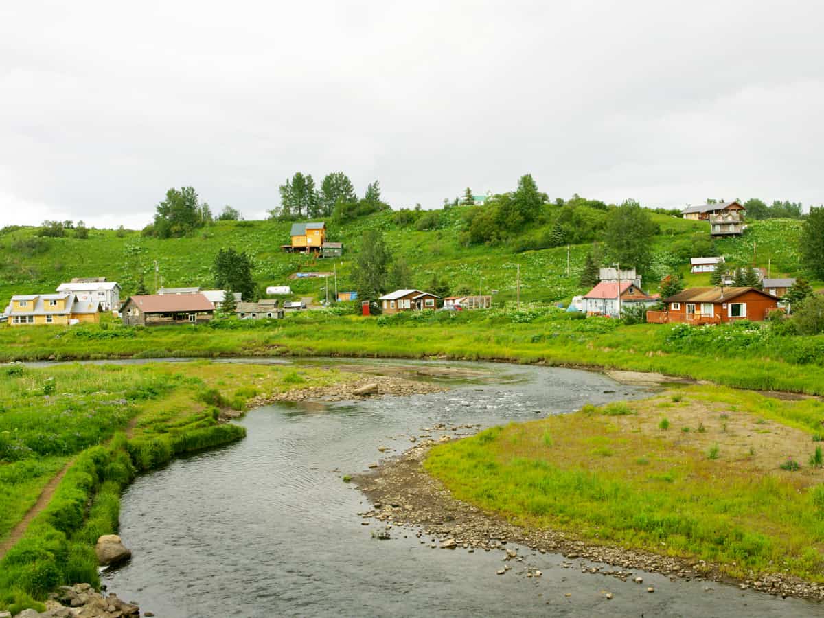 Russian village of Ninilchik, Kenai Peninsula, Alaska