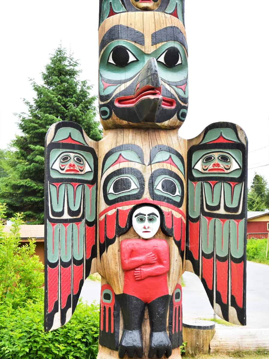 Sitka National Historical Park Totem Poles are a major world famous attraction in Sitka, Alaska.