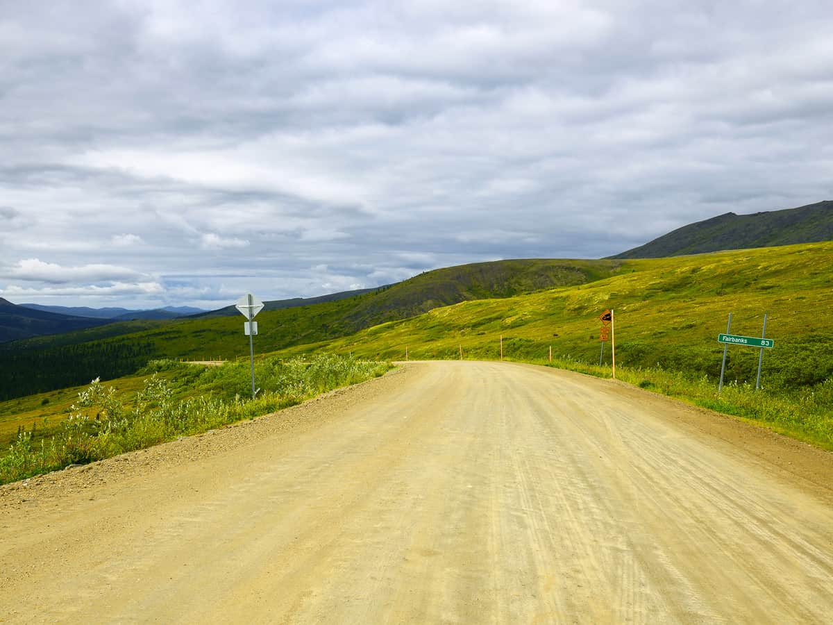 Steese highway, Fairbanks 83 mil, Pinnell Mountain, interior Alaska, USA