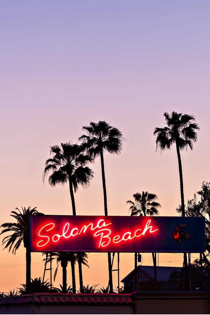 Sunset in Solana Beach CA