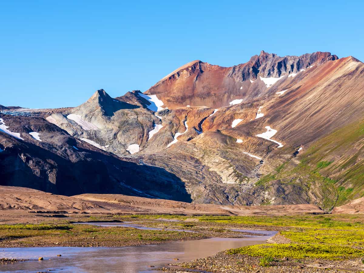 The famous Valley of ten thousand smokes in the Katmai National Park in Alaska