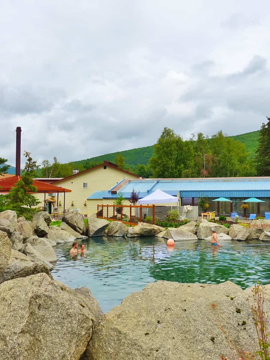 View of the Chena Hot Springs Resort near Fairbanks, Alaska