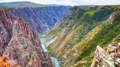 Black Canyon of the Gunnison National Park, in fall 1600x900
