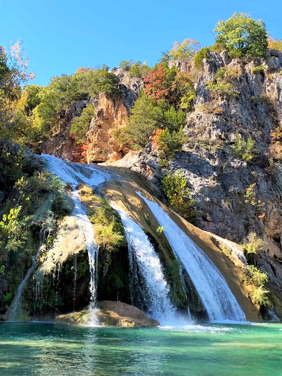 The Beautiful Turner Falls a Seventy-Seven Foot Waterfalls in Turner Falls Park West of Davis, Oklahoma