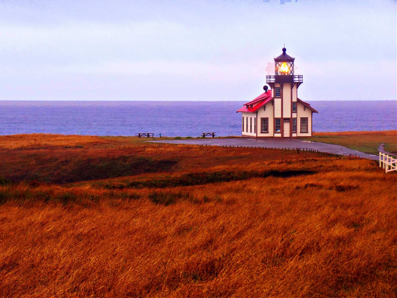 The Cabrillo Point Lighthouse in Mendocino